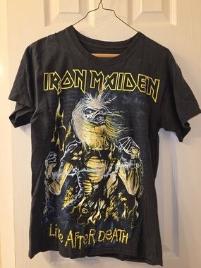 Black "Life After Death" Iron Maiden T-shirt